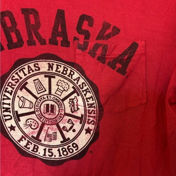 Red University of Nebraska Cornhuskers short sleeve t-shirt - Picture 5 of 5
